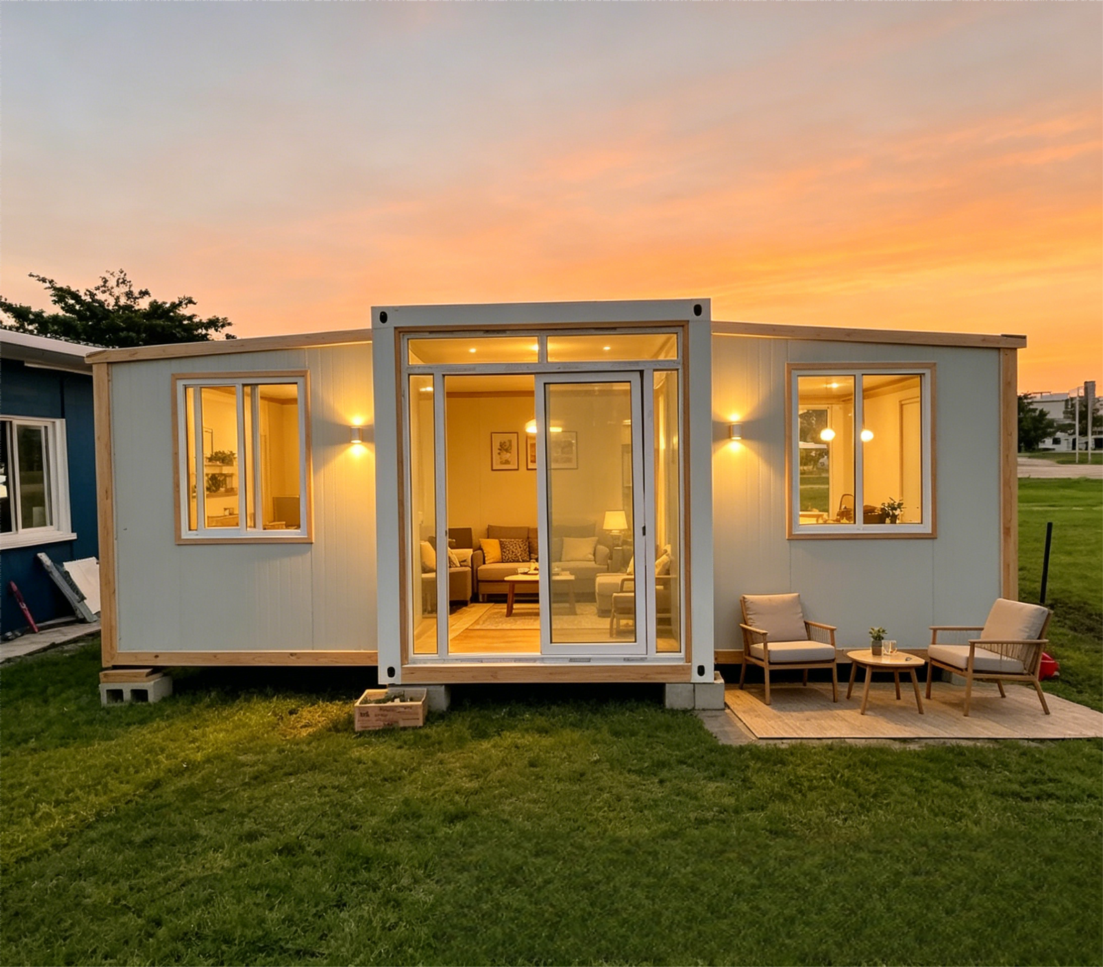Winter Use High Insulation Expandable Container House Waterproof Prefab Modular Home for Cold Climate Areas 2 Detachable Container House
