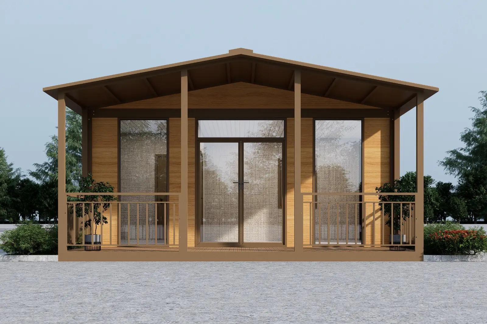 Factory Direct 40ft Expandable Container House Luxury Holiday Villa Office 1 可拆卸房屋