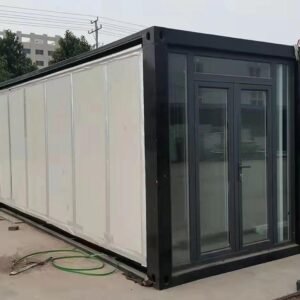 Factory Price Double Wing Prefab House Expandable Modular Container Office for Real Estate Development Projects