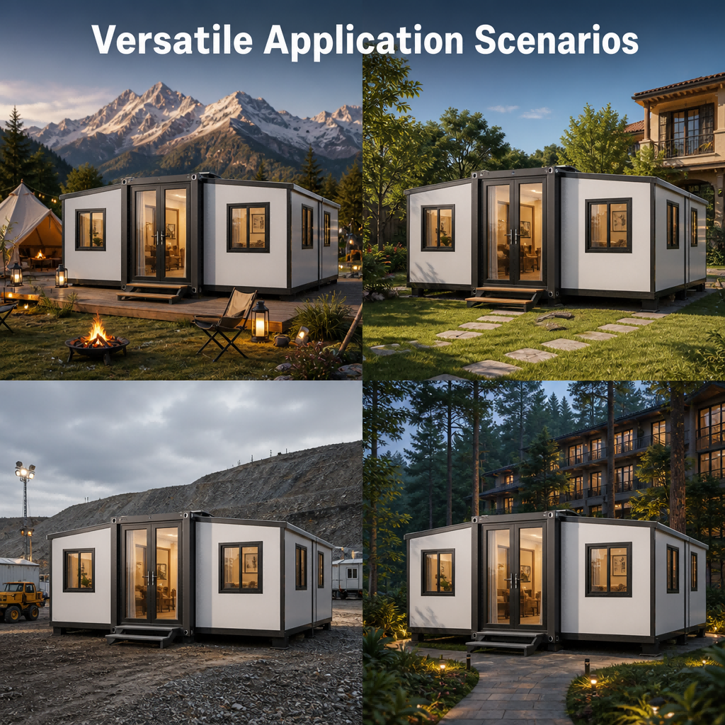 Factory Direct Luxury Modular Home 20FT 30FT 40FT Expandable Prefab House with Bathroom Kitchen 3 Flat Pack Container House