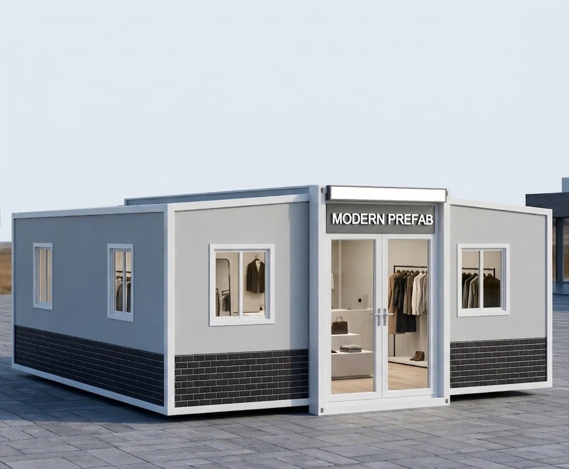 Luxury 2 Bedroom 40ft 20ft Expandable Prefab Office Expandable Sandwich Panel Modified Shipping Container House 2 Detachable Container House