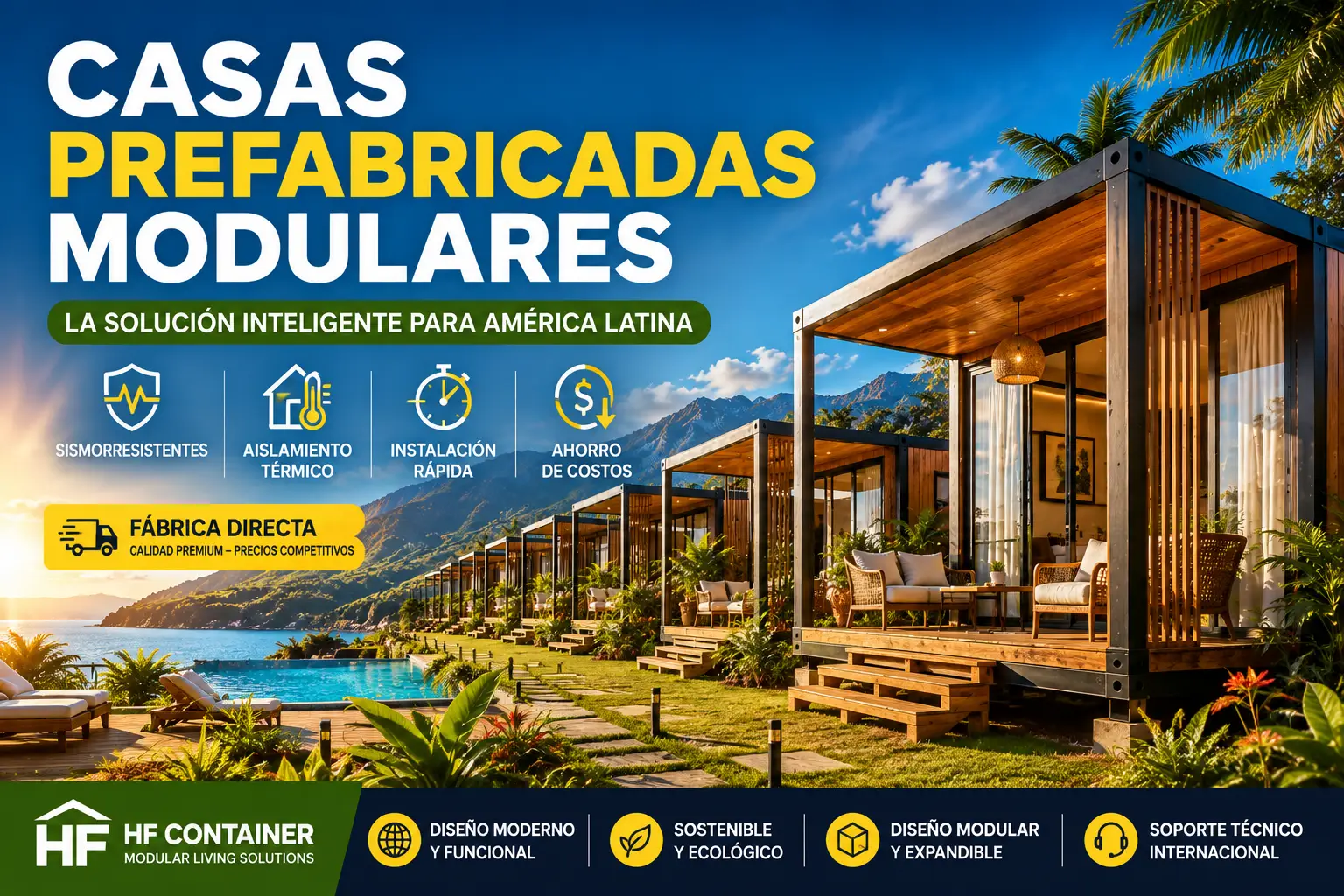 casas prefabricadas modulares en America Latina